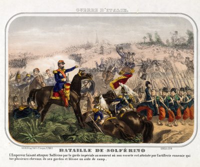 De Slag bij Solferino (24 juni 1859) door Anonymous Anonymous