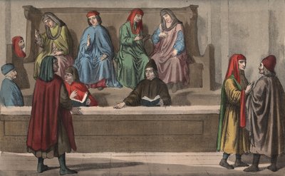 Tribunaal van de kooplieden, of handelsrechtbank - 15e eeuw - Koopmanstribunaal, Italië door Anonymous Anonymous