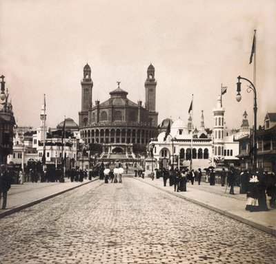 Wereldtentoonstelling van 1900 in Parijs: Le Trocadero - Privécollectie door Anonymous Anonymous
