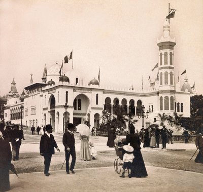 Wereldtentoonstelling van 1900 in Parijs: Het Paleis van Algerije - privécollectie door Anonymous Anonymous