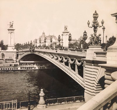 Wereldtentoonstelling van 1900 in Parijs: De brug Alexandre III door Anonymous Anonymous