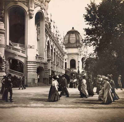 Wereldtentoonstelling van 1900 in Parijs: Uitzicht genomen op Champs de Mars - privécollectie door Anonymous Anonymous