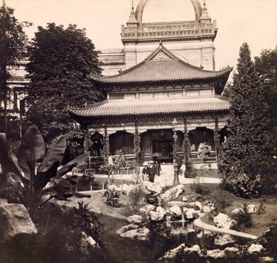 Wereldtentoonstelling van 1900 in Parijs: Het paviljoen van China - privécollectie door Anonymous Anonymous