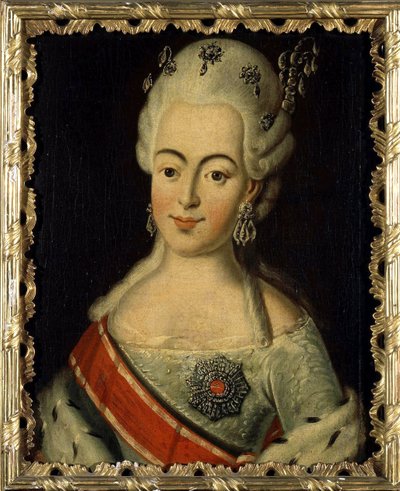 Wilhelmine Louise van Hessen-Darmstadt - Portret van Groothertogin Natalia Alexejevna van Rusland door Anonymous Anonymous