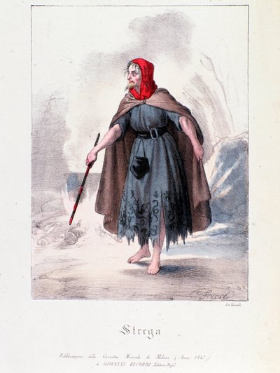 Heks personage in Macbeth, opera van Giuseppe Verdi door Anonymous Anonymous
