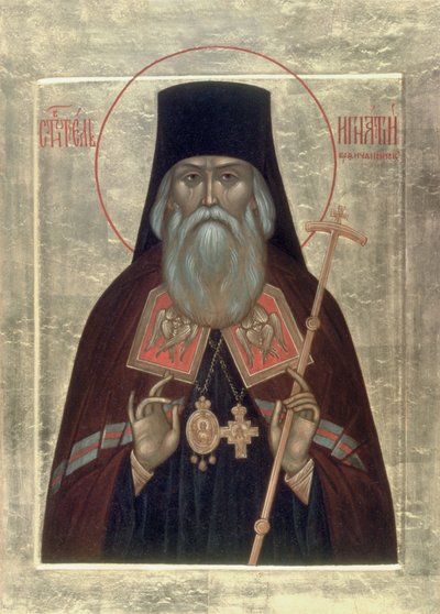 Sint Ignatius Brianchaninov door Anonymous Russian icon painter