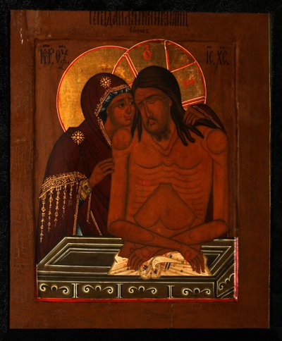 De Bewening van Christus, Eind 19e eeuw door Anonymous Russian icon painter