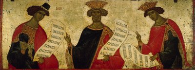 De Profeten Daniël, David en Salomo, ca. 1497 door Anonymous Russian icon painter