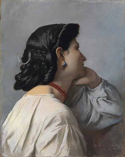 Iphigenia Hoofd studie door Anselm Feuerbach
