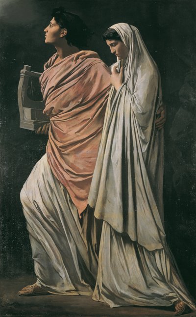 Orpheus en Eurydike door Anselm Feuerbach