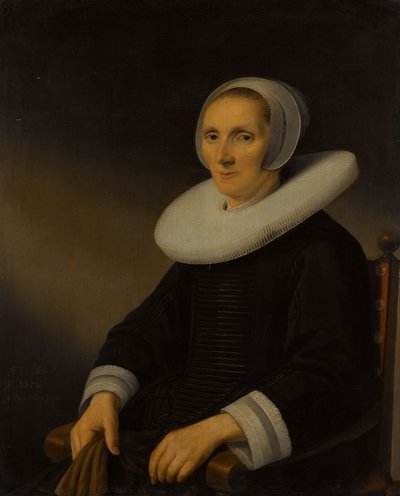 Portret van een vrouw door Anthonie (1601-73) Palamedesz