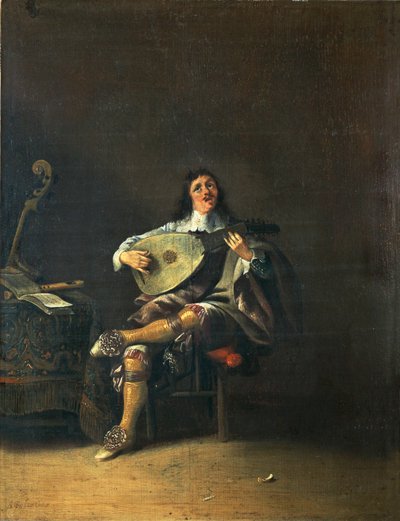 De vijf zintuigen: horen ... door Anthonie (1601-73) Palamedesz