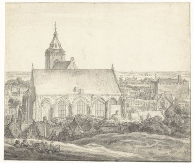 Buurkerk te Utrecht door Anthonie Waterloo