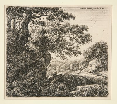 Le Dormeur au bord du chemin door Anthonie Waterloo