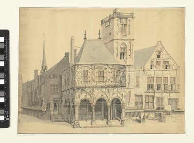 Het Oude Stadhuis van Amsterdam, 1641 door Anthonie van den Bos