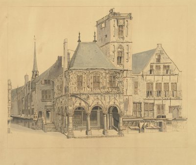 Het Oude Stadhuis van Amsterdam, 1641 door Anthonie van den Bos