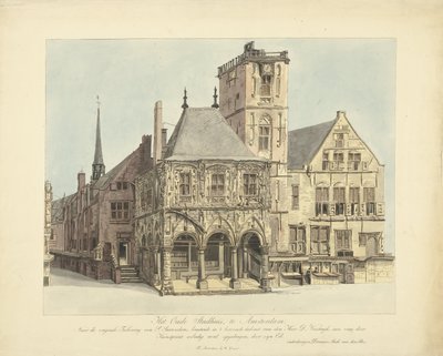 Het Oude Stadhuis van Amsterdam, 1641 door Anthonie van den Bos