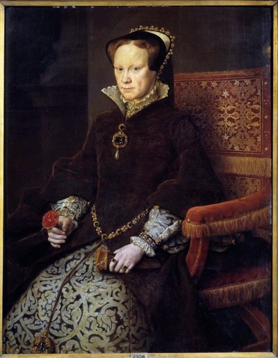 Portret van Koningin Mary I Tudor door Anthonis van Dashorst (c.1519 1576/77) Mor