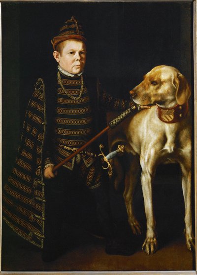 De dwerg van kardinaal Granvella ... door Anthonis van Dashorst (c.1519-1576/77) Mor