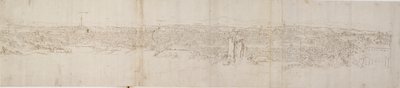 Panoramisch Uitzicht op Rome vanaf Monte Janiculus, ca. 1550s door Anthonis van den Wyngaerde