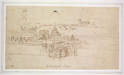 Whitehall Trappen, c.1544 door Anthonis van den Wyngaerde