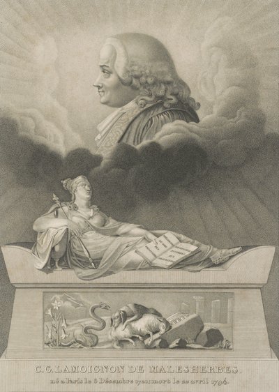 Chrétien Guillaume de Lamoignon de Malesherbes, 1798 door Anthony Cardon