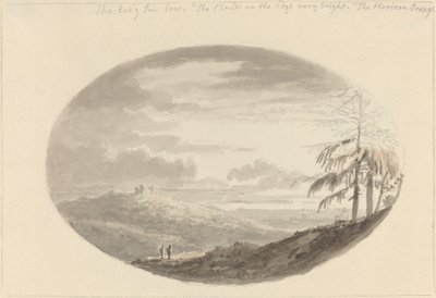 Zonsondergang over de Vallei door Anthony Devis