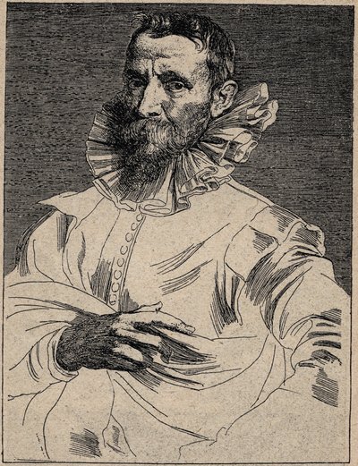 Jan Brueghel de Oude (ook bekend als Brueghel de Fluwelen) (1568-1625) - Jan Brueghel de Oude - gravure naar Anthony van Dyck door Anthony van (after) Dyck