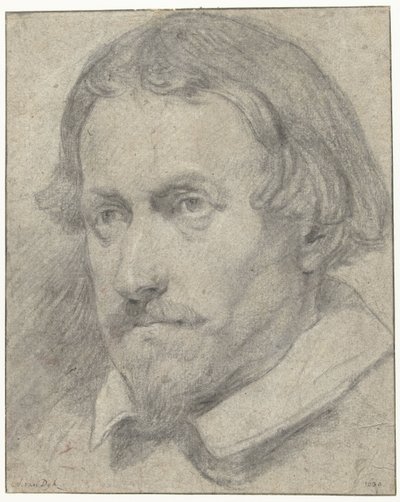 Manskop door Anthony van Dyck (possibly)