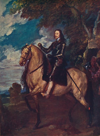 Ruiterportret van Karel I, ca. 1637, ca. 1915 door Anthony van Dyck