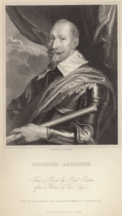 Gustavus Adolphus II van Zweden door Anthony van Dyck
