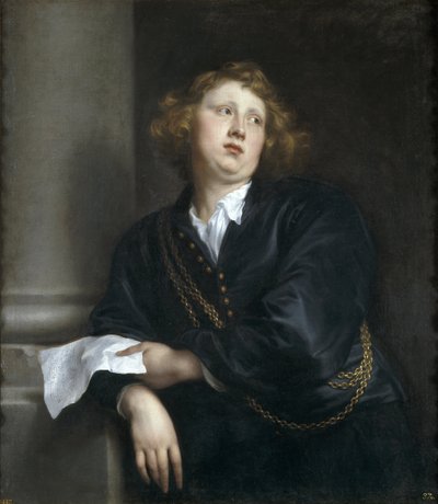 Portret van de componist en organist Henricus Liberti door Anthony van Dyck
