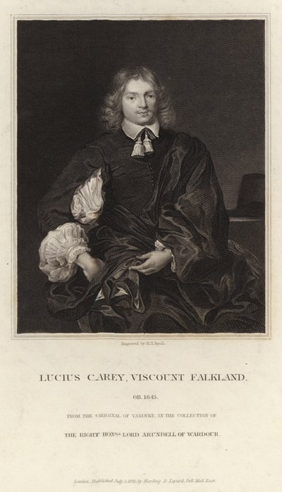 Lucius Carey, Burggraaf Falkland, ob 1643 door Anthony van Dyck