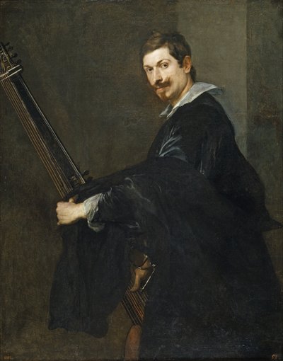 Man met een luit, tussen 1621 en 1630 door Anthony van Dyck