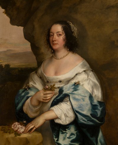 Portret van Beatrix Hammond, gravin van Oxford door Anthony van Dyck
