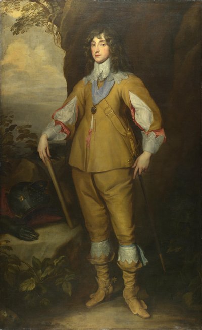 Portret van Karel I Lodewijk 1617-1680, Keurvorst van de Palts, ca. 1637 door Anthony van, Dyck