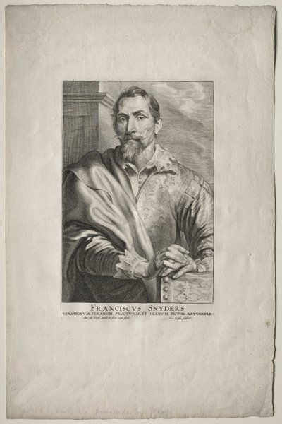 Portret van Frans Snyders door Anthony van Dyck