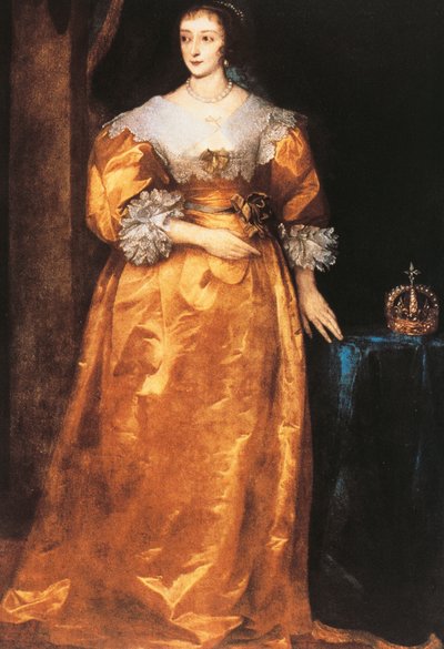 Portret van Henrietta Maria van Frankrijk (Parijs) door Anthony van Dyck