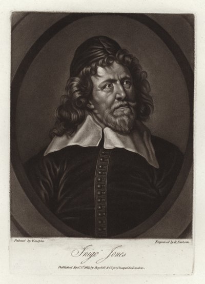 Portret van Inigo Jones door Anthony van Dyck