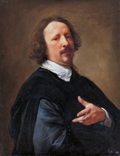 Portret van de schilder Gaspard de Crayer (1584-1669) door Anthony van Dyck
