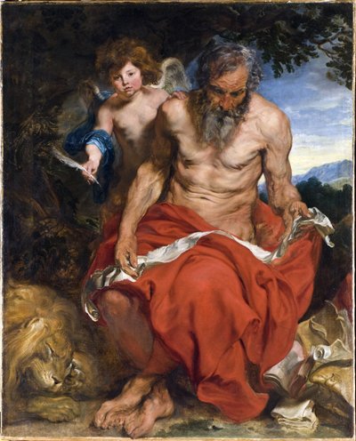 Heilige Jeroen door Anthony van Dyck