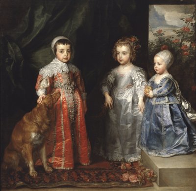 De kinderen van Karel I van Engeland door Anthony van Dyck