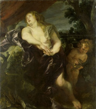 De boetvaardige Maria Magdalena door Anthony van Dyck