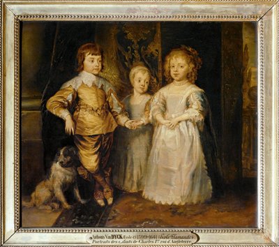 De kinderen van Karel I van Engeland; ... door Anthony van Dyck