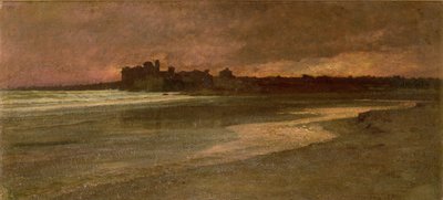 Nettuno, Avond op het Strand door Antoine Auguste Ernest Herbert or Hebert