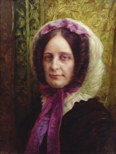 Portret van de Barones van Villeguy door Antoine Auguste Ernest Herbert or Hebert