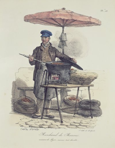 Kastanjeverkoper door Antoine Charles Horace Vernet