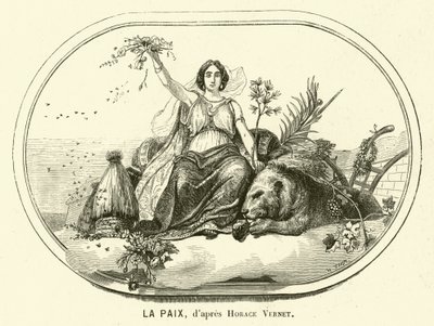 Vrede door Antoine Charles Horace Vernet