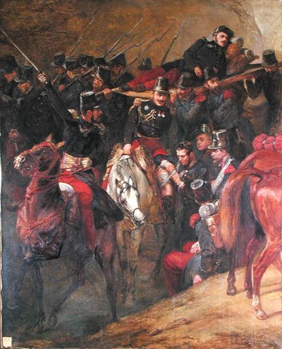 De aanval op Muzayah door Antoine Charles Horace Vernet