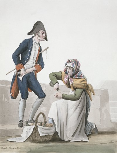 De brandewijnverkoper door Antoine Charles Horace Vernet